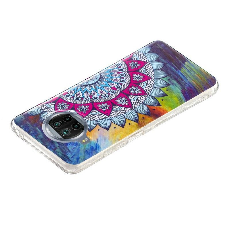 Cover Xiaomi Redmi Note 9 Pro 5G Mandala Colorato Fluorescente