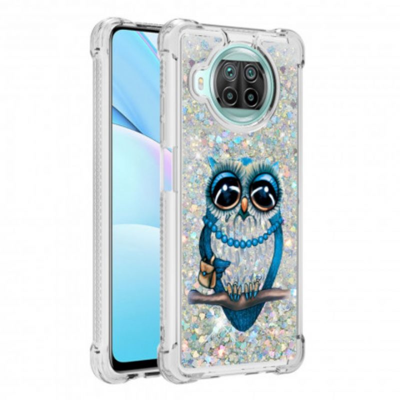 Cover Xiaomi Redmi Note 9 Pro 5G Miss Owl Paillettes