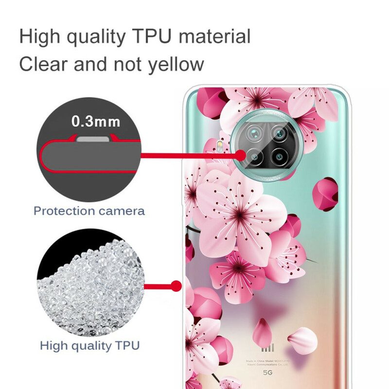 Cover Xiaomi Redmi Note 9 Pro 5G Piccoli Fiori Rosa