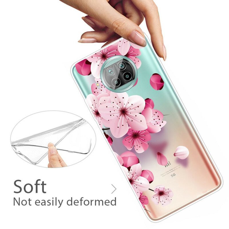 Cover Xiaomi Redmi Note 9 Pro 5G Piccoli Fiori Rosa