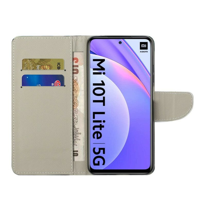 Custodia A Portafoglio Xiaomi Redmi Note 9 Pro 5G Farfalle Al Neon