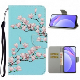 Custodia in pelle Xiaomi Redmi Note 9 Pro 5G Arbusto Strappy