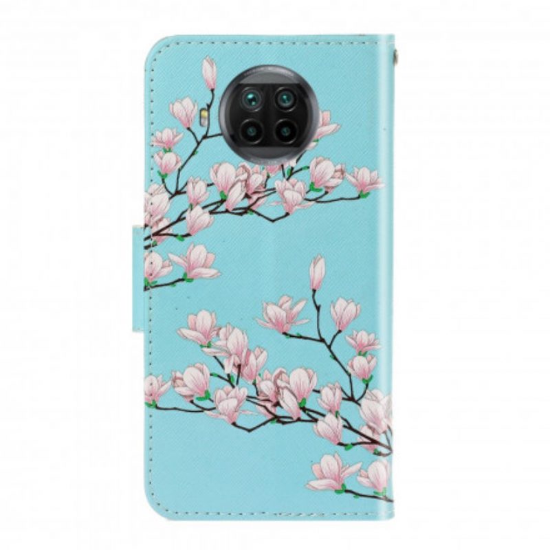 Custodia in pelle Xiaomi Redmi Note 9 Pro 5G Arbusto Strappy