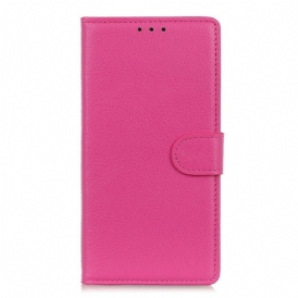 Custodia in pelle Xiaomi Redmi Note 9 Pro 5G Effetto Pelle Litchi