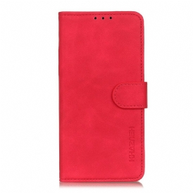 Custodia in pelle Xiaomi Redmi Note 9 Pro 5G Khazneh Effetto Pelle Vintage