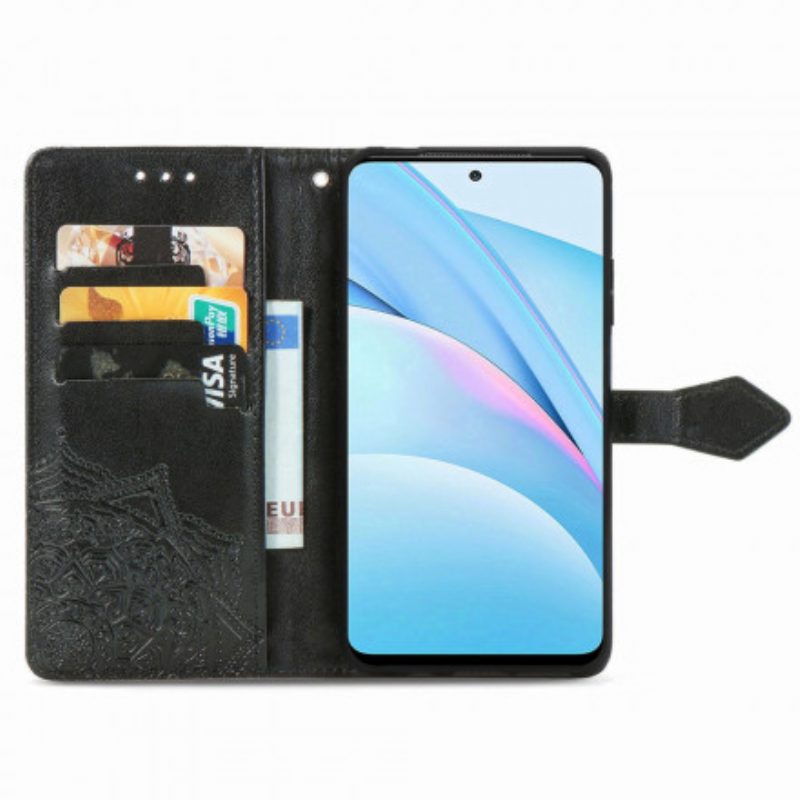 Custodia in pelle Xiaomi Redmi Note 9 Pro 5G Mandala Medioevo