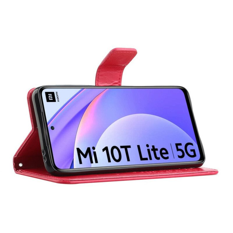 Custodia in pelle Xiaomi Redmi Note 9 Pro 5G Perizoma Albero E Gufi