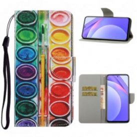 Custodia in pelle Xiaomi Redmi Note 9 Pro 5G Pittura