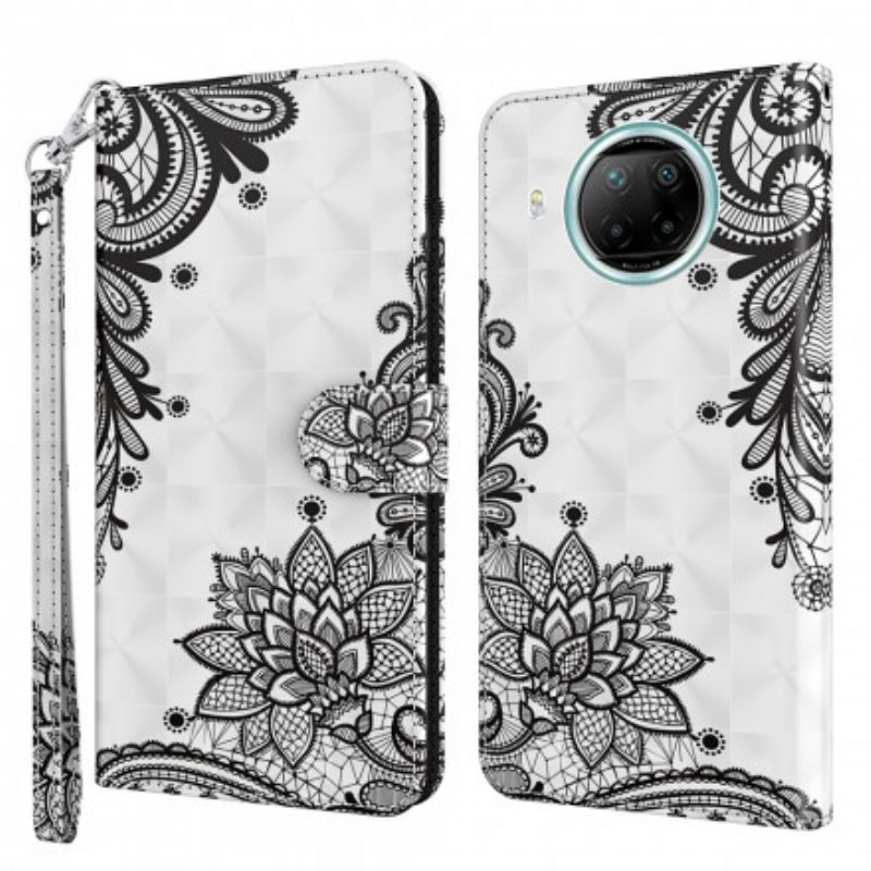 Custodia in pelle Xiaomi Redmi Note 9 Pro 5G Pizzo Elegante