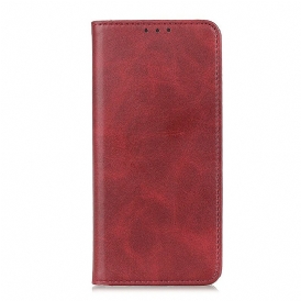 Folio Cover Xiaomi Redmi Note 9 Pro 5G Custodia in pelle Cuoio Spaccato