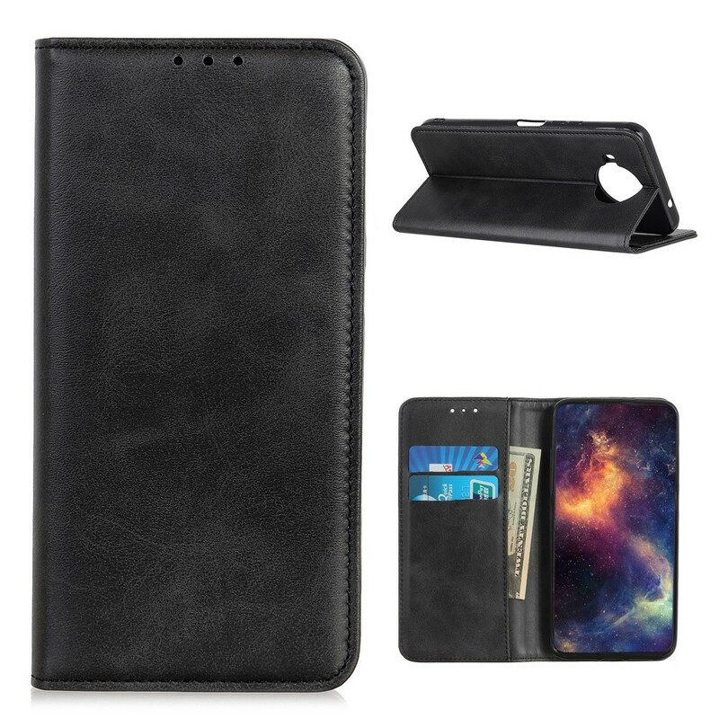 Folio Cover Xiaomi Redmi Note 9 Pro 5G Custodia in pelle Cuoio Spaccato