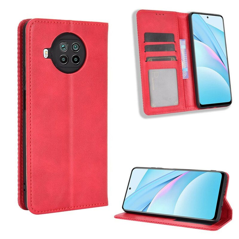 Folio Cover Xiaomi Redmi Note 9 Pro 5G Custodia in pelle Effetto Vintage