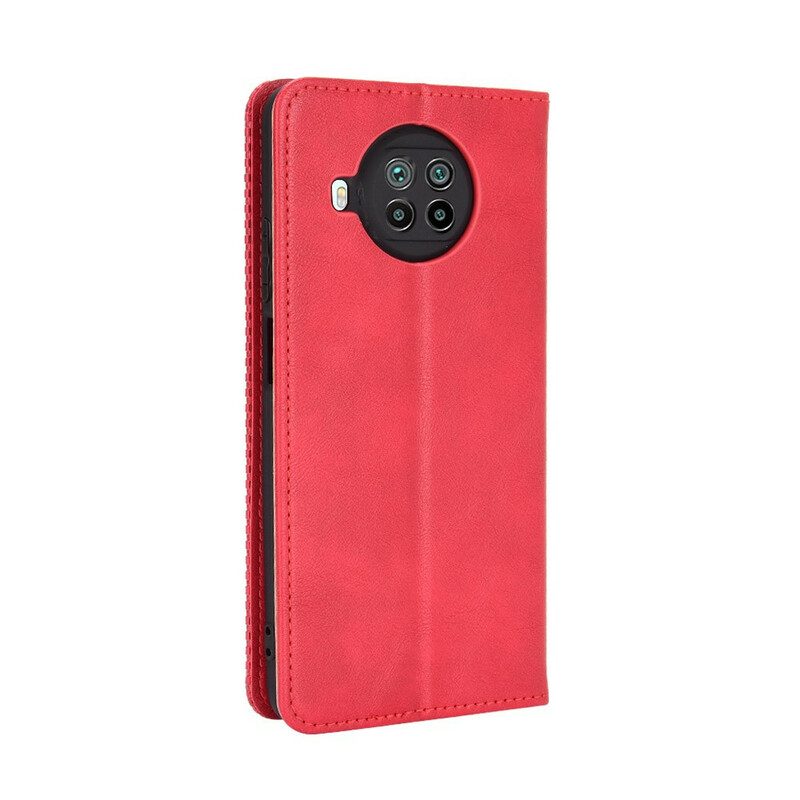 Folio Cover Xiaomi Redmi Note 9 Pro 5G Custodia in pelle Effetto Vintage