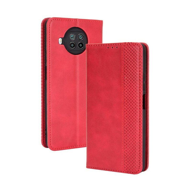 Folio Cover Xiaomi Redmi Note 9 Pro 5G Custodia in pelle Effetto Vintage