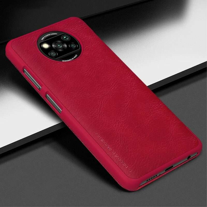 Folio Cover Xiaomi Redmi Note 9 Pro 5G Custodia in pelle Serie Nillkin Qin