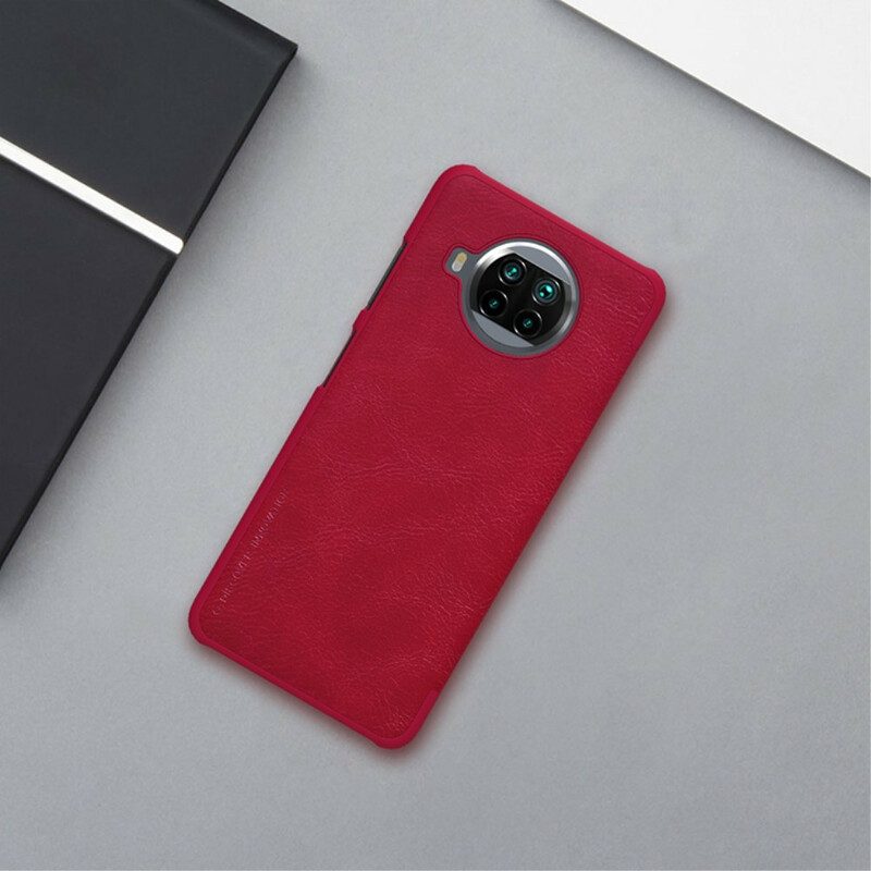 Folio Cover Xiaomi Redmi Note 9 Pro 5G Custodia in pelle Serie Nillkin Qin