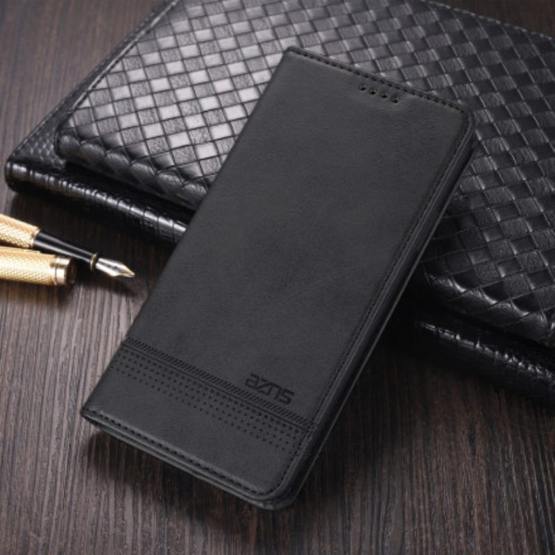 Folio Cover Xiaomi Redmi Note 9 Pro 5G Custodia in pelle Stile In Pelle Azns