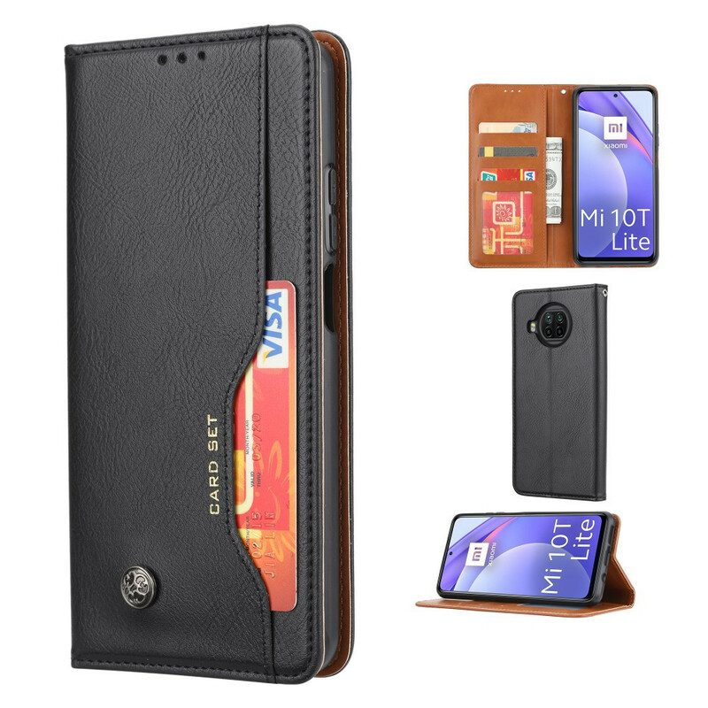 Folio Cover Xiaomi Redmi Note 9 Pro 5G Custodia in pelle Titolare Della Carta