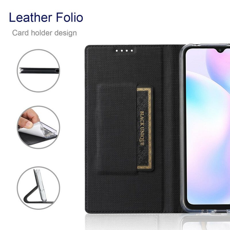 Folio Cover Xiaomi Redmi Note 9 Pro 5G Custodia in pelle Vili Dmx Testurizzato