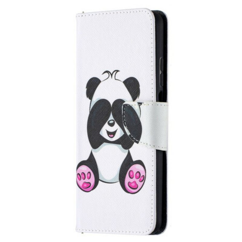 Folio Cover Xiaomi Redmi Note 9 Pro 5G Divertimento Panda