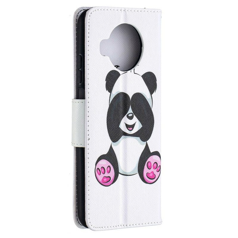 Folio Cover Xiaomi Redmi Note 9 Pro 5G Divertimento Panda