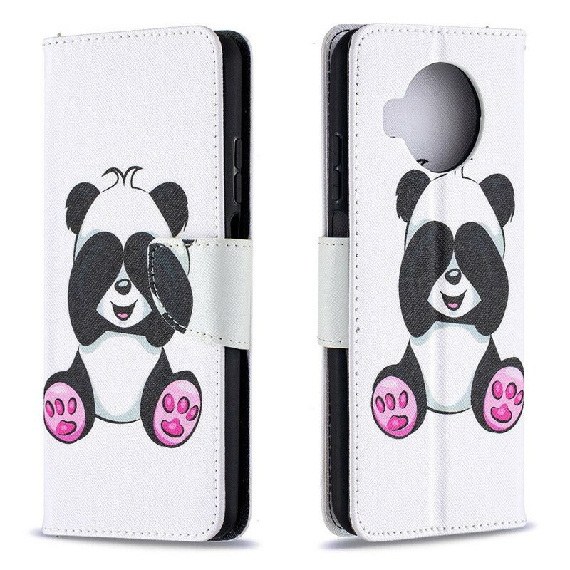 Folio Cover Xiaomi Redmi Note 9 Pro 5G Divertimento Panda