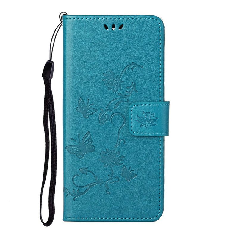 Folio Cover Xiaomi Redmi Note 9 Pro 5G Farfalle Asiatiche