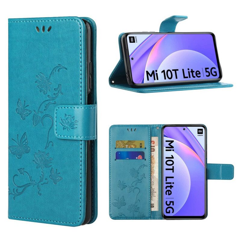 Folio Cover Xiaomi Redmi Note 9 Pro 5G Farfalle Asiatiche