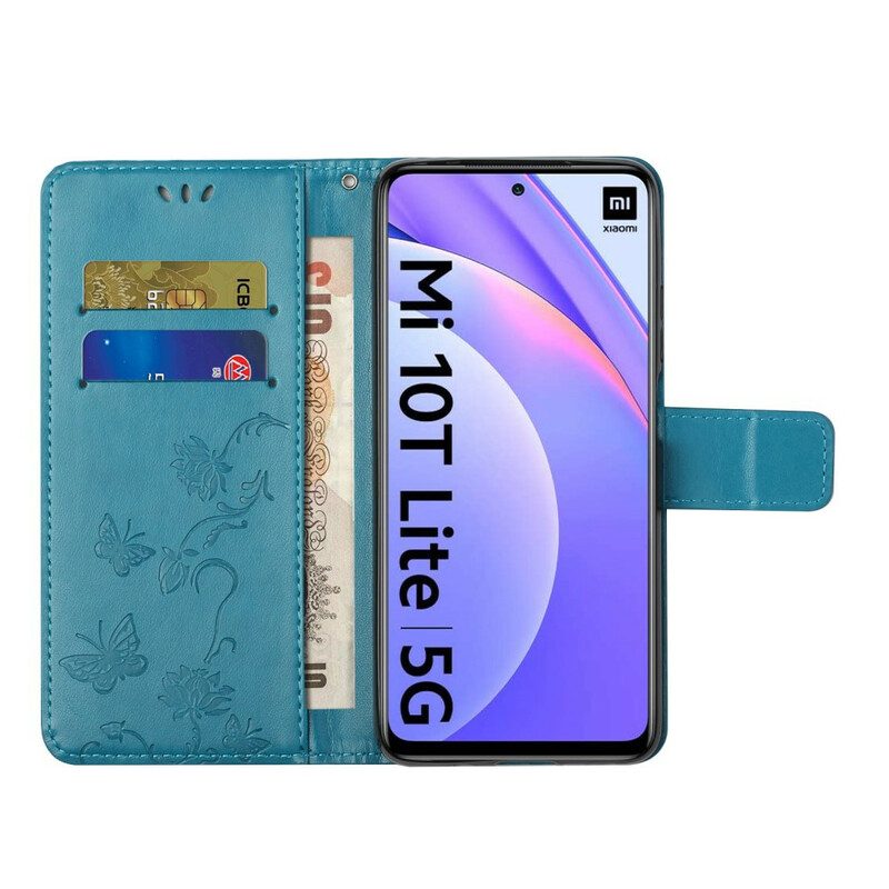 Folio Cover Xiaomi Redmi Note 9 Pro 5G Farfalle Asiatiche