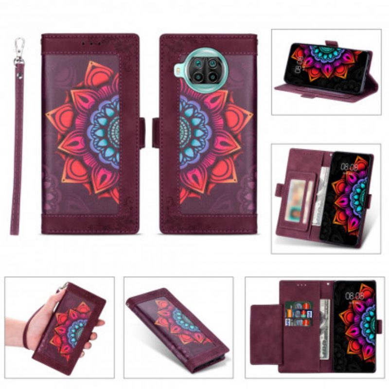 Folio Cover Xiaomi Redmi Note 9 Pro 5G Mandala Strappy