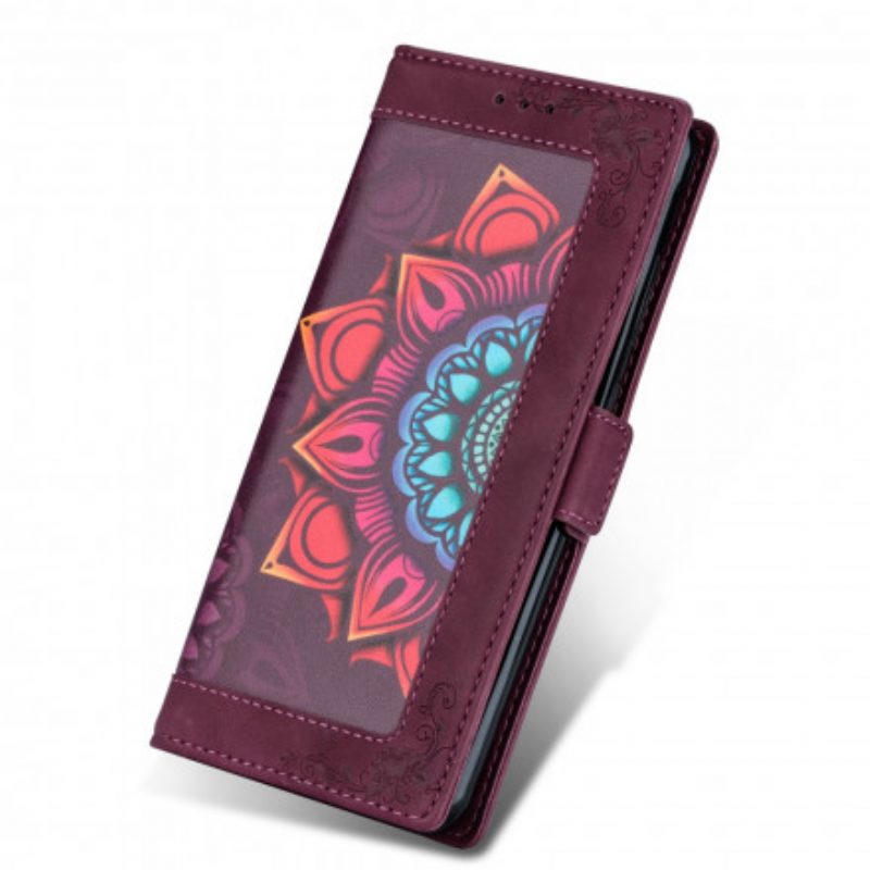 Folio Cover Xiaomi Redmi Note 9 Pro 5G Mandala Strappy