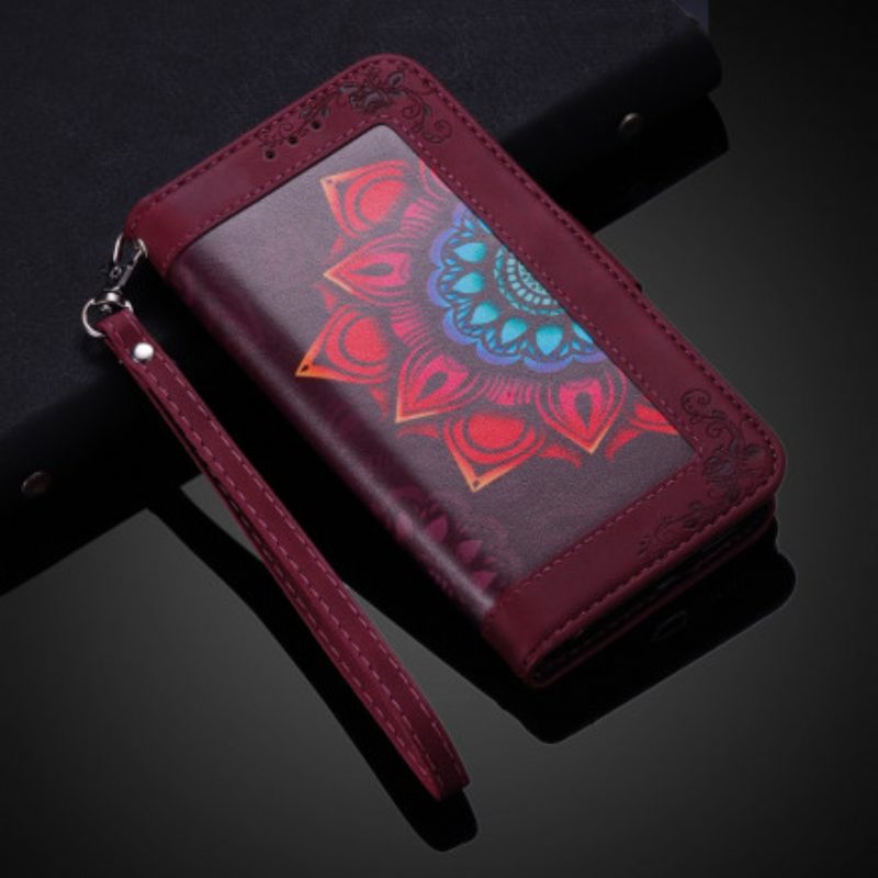 Folio Cover Xiaomi Redmi Note 9 Pro 5G Mandala Strappy