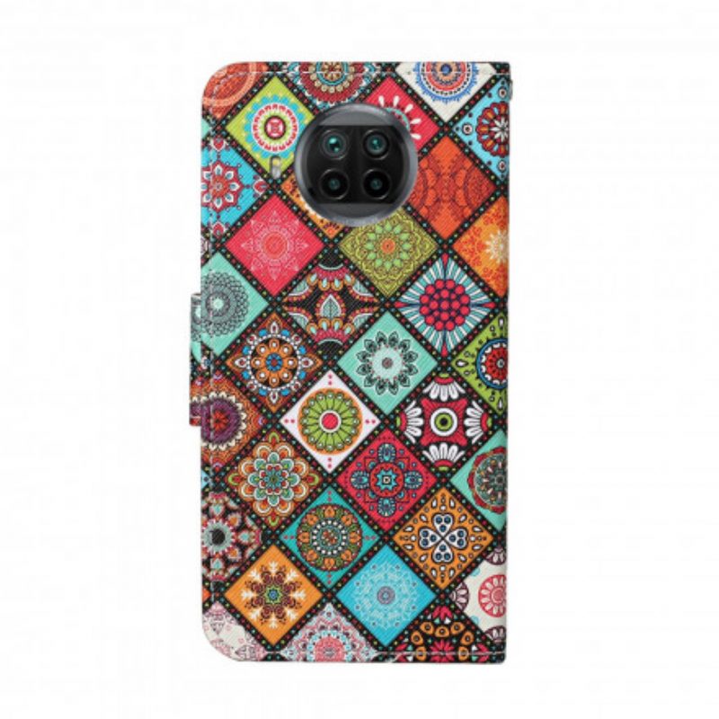 Folio Cover Xiaomi Redmi Note 9 Pro 5G Trapunta Mandala