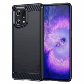 Cover Oppo Find X5 Fibra Di Carbonio Spazzolata Mofi