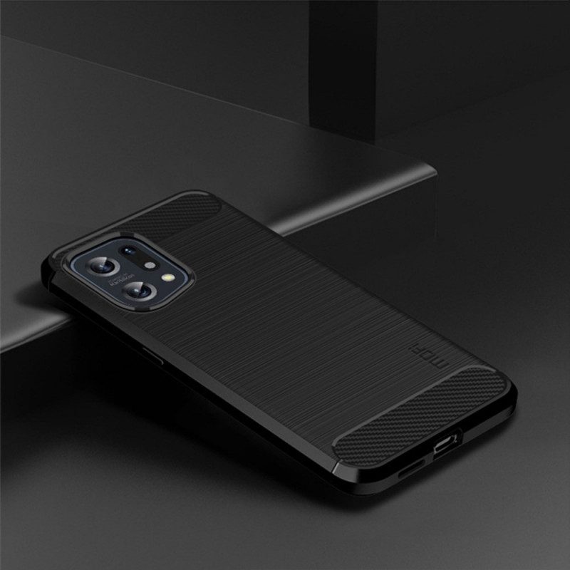 Cover Oppo Find X5 Fibra Di Carbonio Spazzolata Mofi