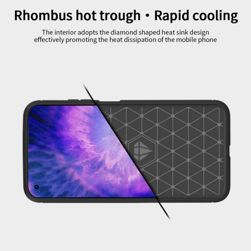 Cover Oppo Find X5 Fibra Di Carbonio Spazzolata Mofi