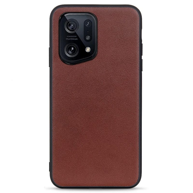 Cover Oppo Find X5 Pelle