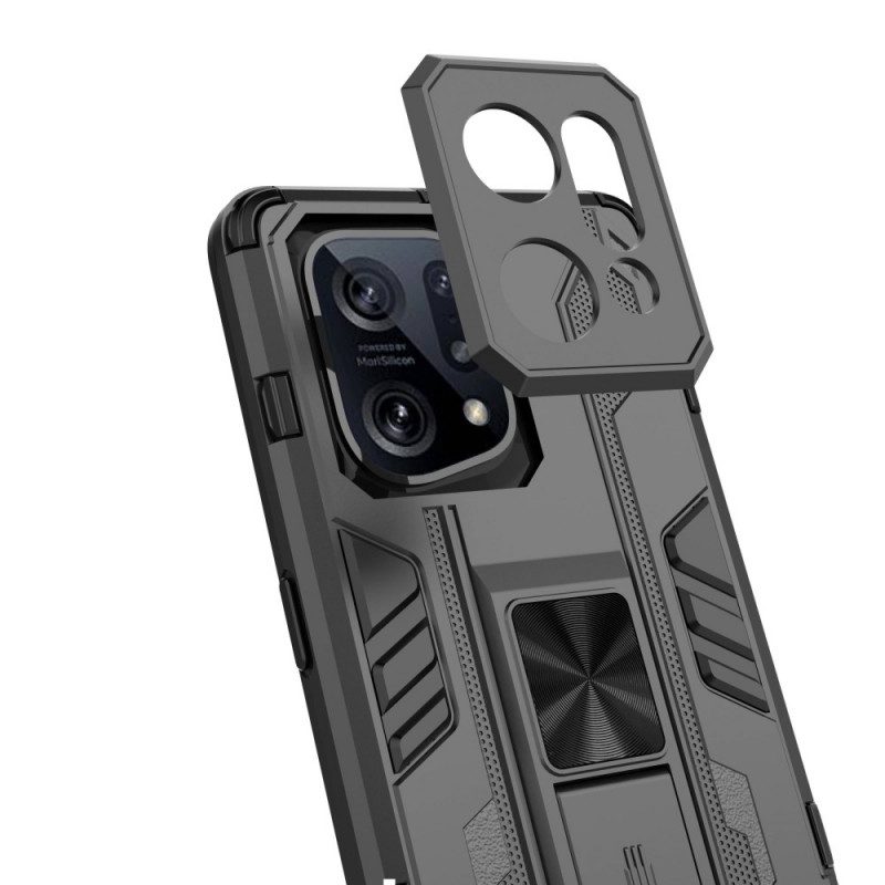 Cover Oppo Find X5 Supporto Rimovibile Verticale E Orizzontale