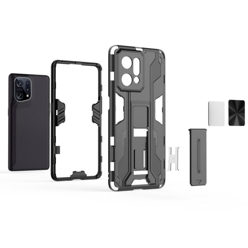 Cover Oppo Find X5 Supporto Rimovibile Verticale E Orizzontale