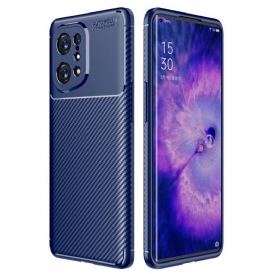 Cover Oppo Find X5 Tubo In Fibra Di Carbonio