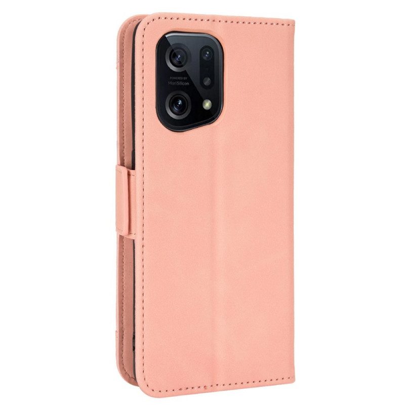 Custodia in pelle Oppo Find X5 Classe Premier Multi-carta