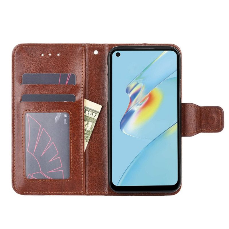 Custodia in pelle Oppo Find X5 Ecopelle Vintage