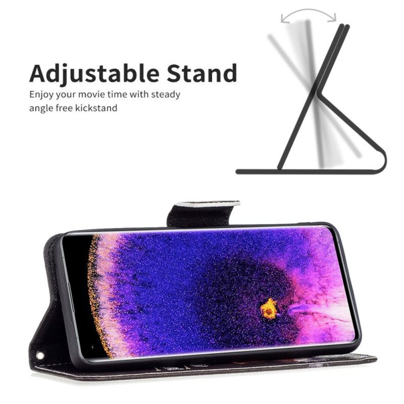 Custodia in pelle Oppo Find X5 Orso Pericoloso