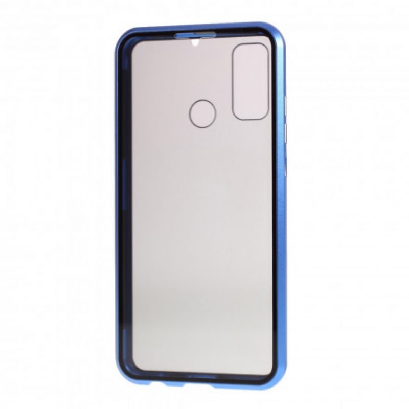 Cover Huawei P Smart 2020 Bordi In Metallo E Doppio Vetro Temperato