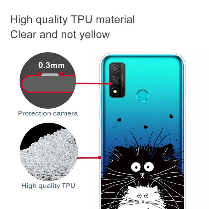 Cover Huawei P Smart 2020 Gatti Sorpresi Trasparenti