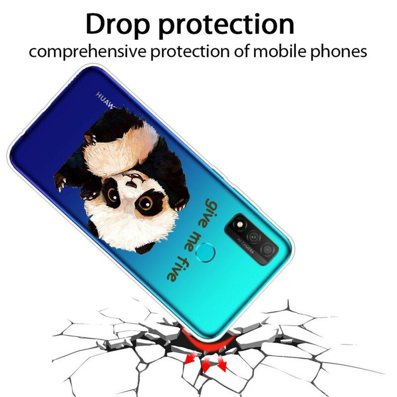 Cover Huawei P Smart 2020 Panda Senza Soluzione Di Continuità Dammi Cinque