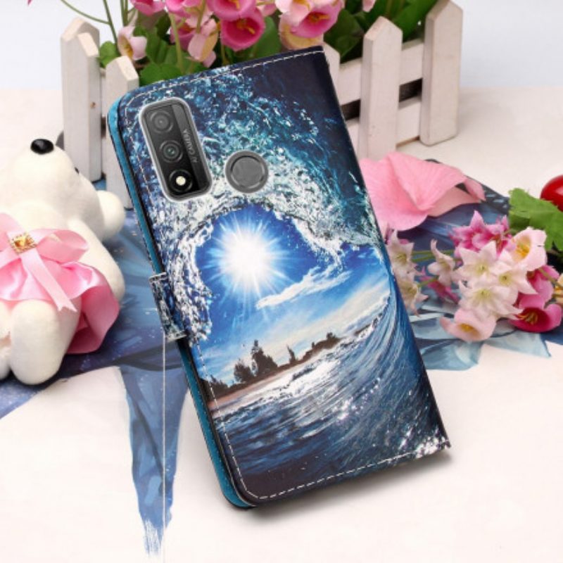 Custodia in pelle Huawei P Smart 2020 Ama L'onda