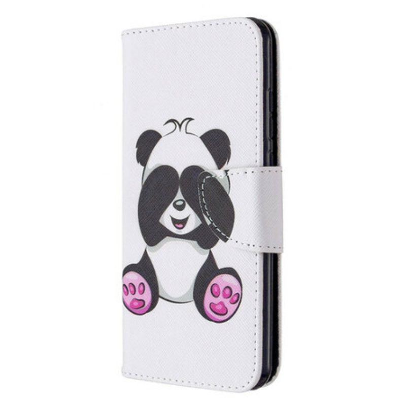 Custodia in pelle Huawei P Smart 2020 Divertimento Panda