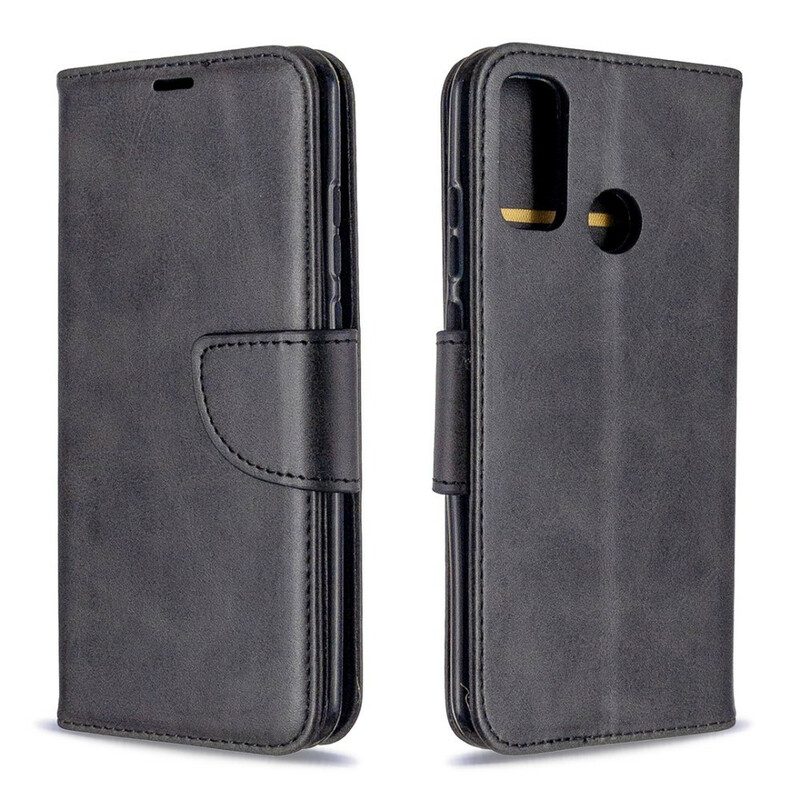 Custodia in pelle Huawei P Smart 2020 Folio Cover Lembo Liscio Obliquo