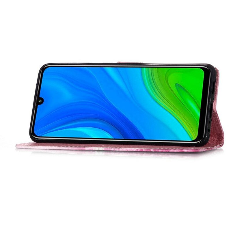 Custodia in pelle Huawei P Smart 2020 Non Smettere Mai Di Sognare